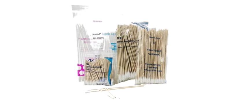 Cotton swabs and cotton pads